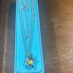 Disney Villains evil queen poison apple high heel shoe necklace